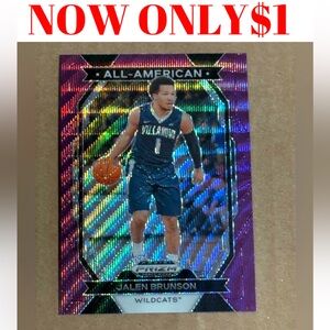 Jalen Brunson 2024 Panini Prizm New York Knicks NBA Basketball Card